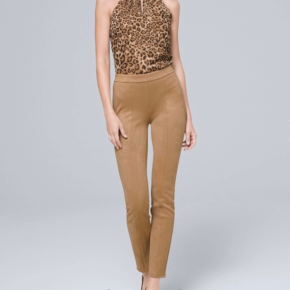 Suede leggings